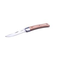 Couteau pliant forme rustique en bois de pakka - Beige/marron clair