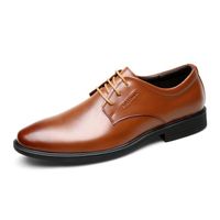 Chaussures d'affaires pour homme - Cuir Marron - Style décontracté
