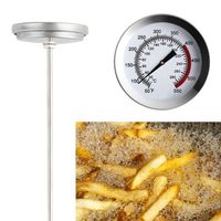 Thermomètre à Friture en Acier Inoxydable Thermometre Cuisson pour Frites Ailes de Poulet Frites