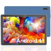 Tablette ZONMAI 10,1 pouces Android 11 Quad Core Processeur Tablettes avec 4 Go de RAM 64 Go de ROM, 5MP + 8MP, 5G WiFi, 8000mAh