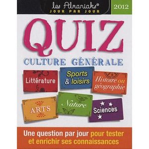 AUTRES LIVRES Quiz culture générale 2012