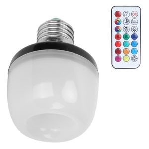 AMPOULE - LED ARAMOX Ampoule E27 Ampoule RGBW colorée de 5W E27 16 couleurs RGBW avec télécommande pour l'éclairage domestique 85-265V