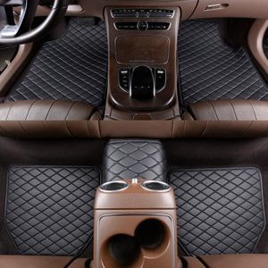 Tapis de sol de voiture en cuir imperméable,tapis de sol de voiture,universel  pour Ford Fusion Mondeo,Focus 2,3 - Beige[B7043] - Cdiscount Auto