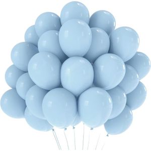10 Ballon bleu ciel 30cm