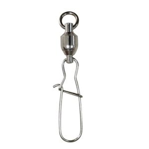 Phad Fishing 100 Pcs Emerillons Pivotant de P/êche avec Anneaux Solides en Alliage de Cuivre Connecteur de P/êche Taile 2# 4# 6# 8# 10# 1//0 2//0