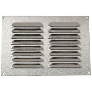 Inox Grille da/ération Inox ext/érieur Inox Grille de ventilation 17,8 x 25,4 cm De Haute Qualit/é en acier inoxydable Grille Acier inoxydable Non magn/étique Grille de ventilation Grille da/ération de 180 mm x 250 mm