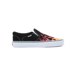 SKATESHOES Chaussures Homme Vans Asher - Noir - Lacets - Text