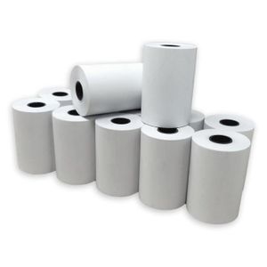 Lot de 5 - Bobines, rouleau thermique 57 x 30 x 12 pour machine carte  bancaire et imprimante portative type lngenico 8550, mini rouleaux Format :  57 x 30 x 12 (lot de 5) : : Fournitures de bureau