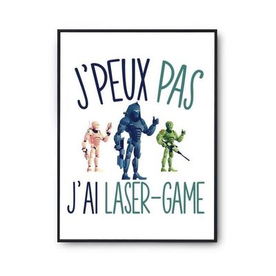 Planetee Affiche Champagne J'peux Pas Blanc Premium A4 | Poster Planetee Affiche Champagne J'peux Pas Blanc Premium A4 | Poster