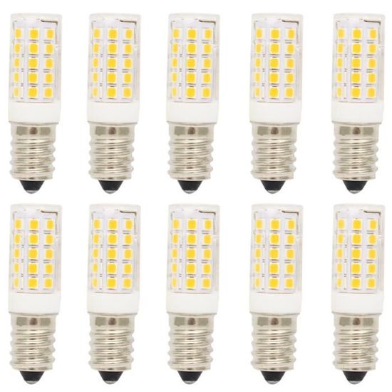 10X E14 Ampoule LED 5W Ampoule Lampe 400LM Super Brillant 44 SMD 2835LEDs Blanc Chaud 3000K LED Lamps AC220-240V