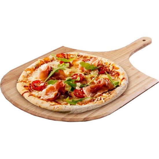 Pelle à Pizza En Bambou 41 Cm - Pelle Et Planche à Découper - Four à Pizza - Naturel Et Léger