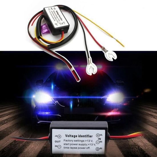 Contrôleur DRL Automatique Pour Voiture - Allumage/extinction Auto Feux De Jour - Délai 15 Secondes