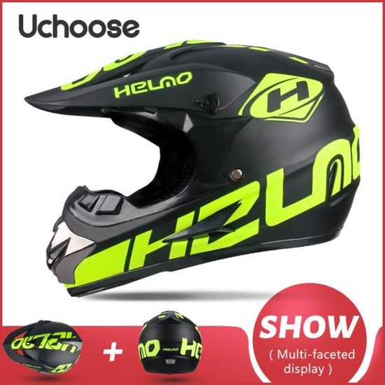 Casque Motocross Intégral Enfant/Adulte Avec Lunettes Gants Masque – Protection Complète Moto Cross Hors-Route