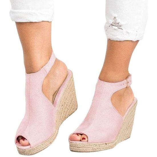 Sandales Compensées MIXX SHUZ AGNES - Talons Cheville Strap - Taille US 5.5 - Occasion Très Bon état