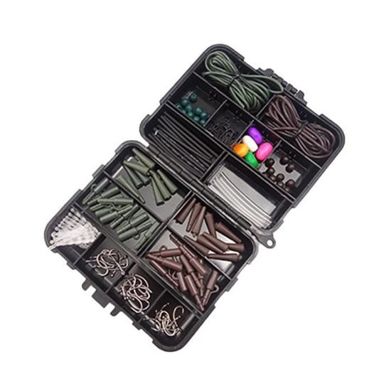 émerillons Pivotants Perles Poulie Pour Pêche - Lot De 10 Émerillons Coulissants Noir - Pour Ligne Rig Et Montages Lega Ami Da Pesca