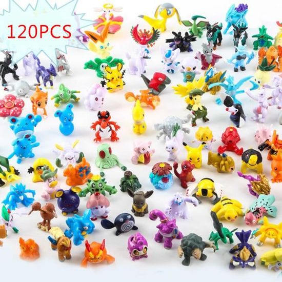120pcs / set Pokémon mini-figurines jouets décoration de salon à la maison de table à manger