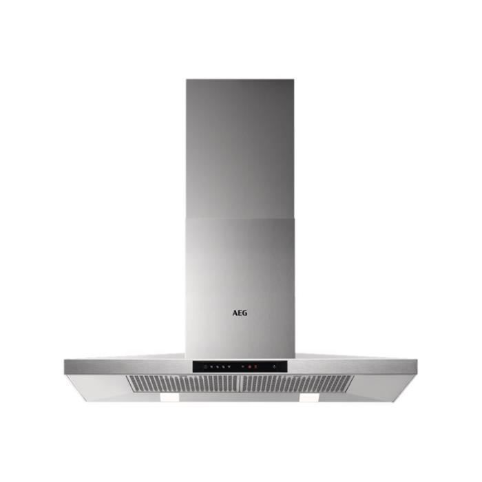 AEG DKB5960HM Hotte hotte décorative largeur : 89.8 cm profondeur : 50 cm extraction et recirculation (avec kit de recirculation…