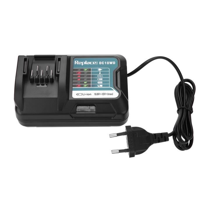 ♥Eiffel Chargeur rapide de batterie au lithium pour 10.8V 12V Makita DC10WD - BL1015 EU Plug 100-240V