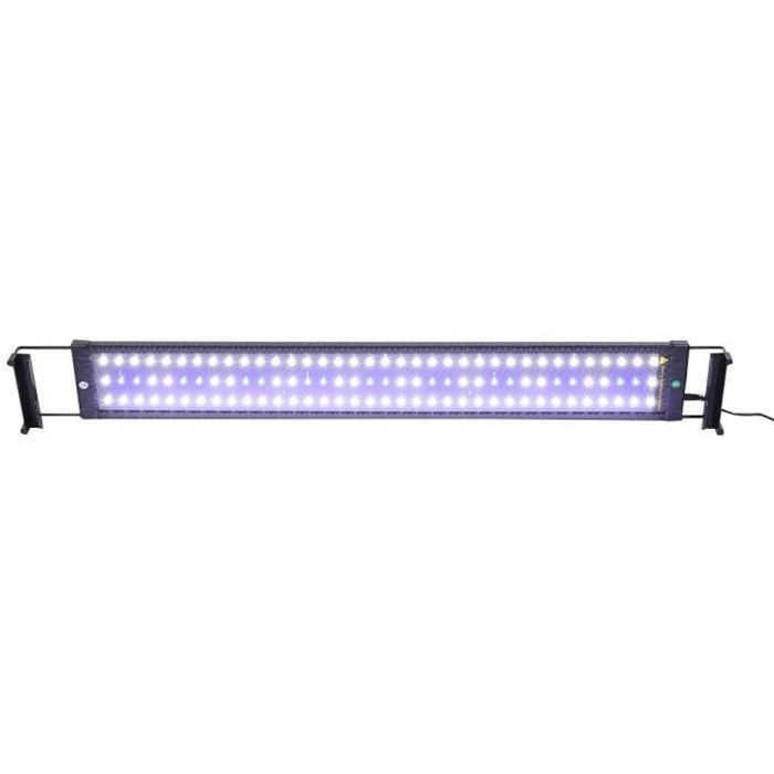 SOULONG Lampe Aquarium LED Extensible Lampe Rampe LED pour Aquarium Réglable Éclairage Aquarium 110V - 240V 8500K Lumière pour Po