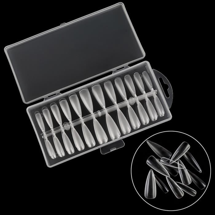 VERNIS A ONGLES Cercueil plat français faux ongles conseils demi nail art acrylique Gel C courbe conseils 240 PC XDD200430685C_Youn