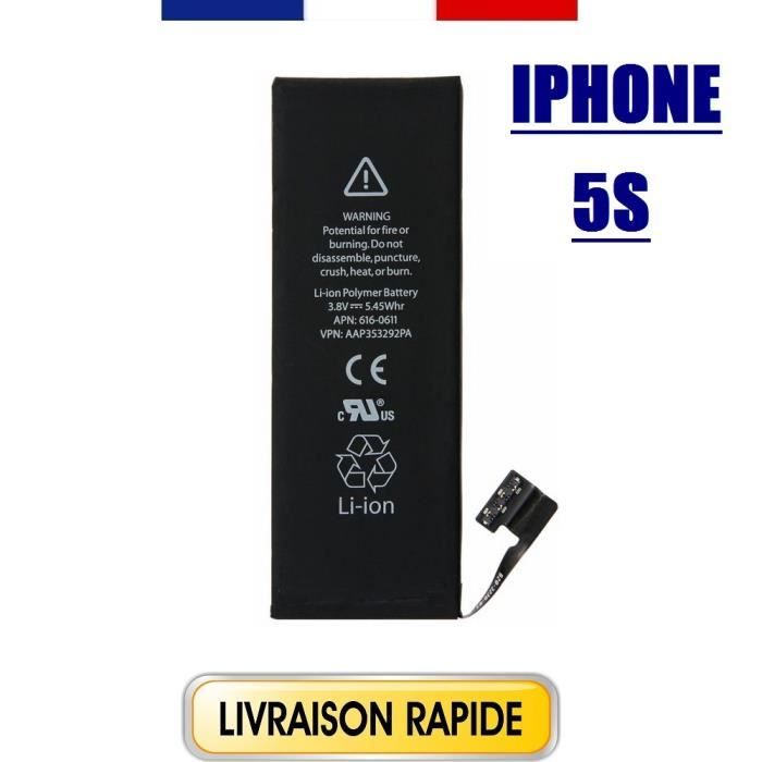 BATTERIE ORIGINALE DE REMPLACEMENT 1560 mAh POUR IPHONE 5S