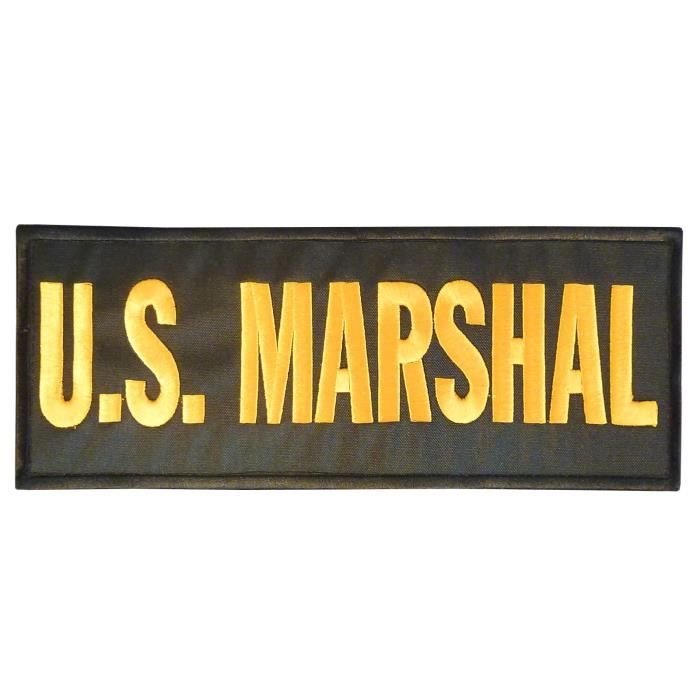 US MARSHAL Large XL 10x4 inch POLICE SWAT Bulletproof Vest Tactical Hook&Loop Écusson Patch