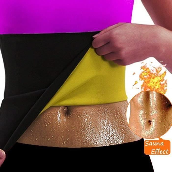 Ceinture de Sudation Abdominale Minceur taille Shapers Thermo la transpiration Néoprène Ceinture pour Perte de Poids Taille L