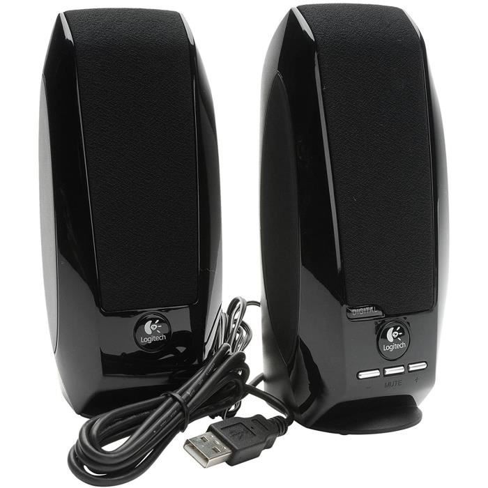 ENCEINTES ORDINATEUR Logitech S150 Digital USB Haut-parleurs multimédia PC USB 1,2 W Noir110