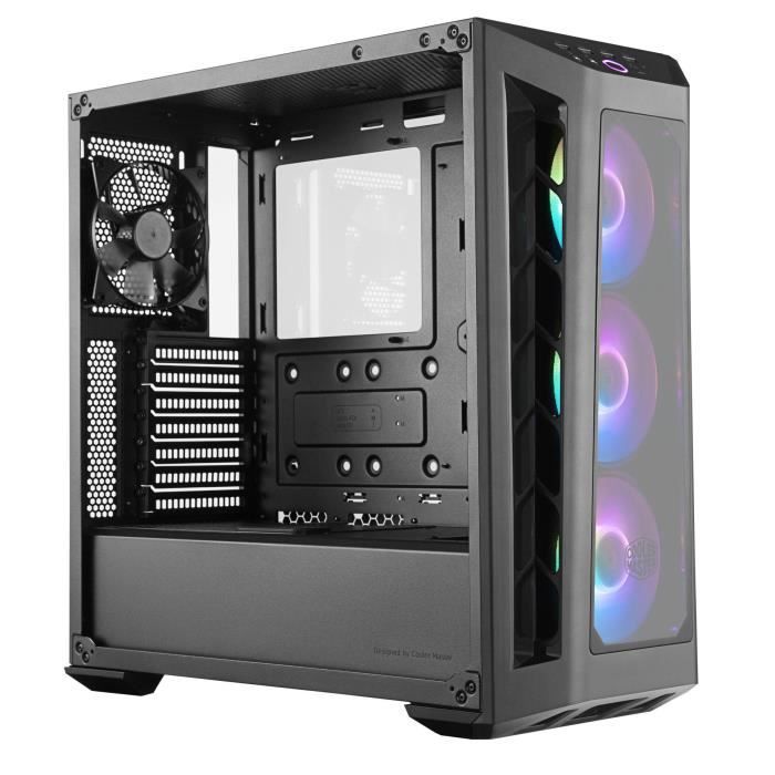COOLER MASTER LTD BOITIER PC MasterBox MB530P - Moyen Tour - éclairage RGB - Noir - Verre trempé - Format ATX (MCB-B530P-KHNN-S01)