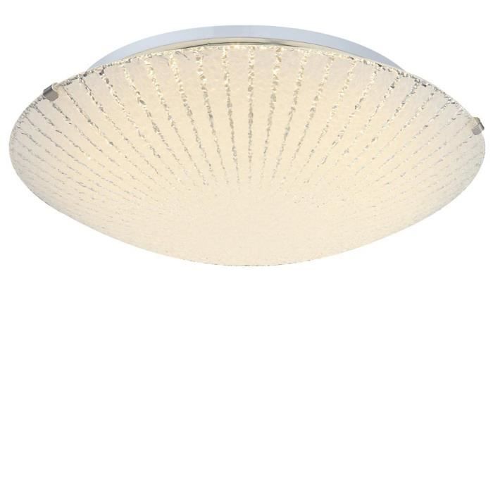 Éclairage plafonnier DEL en chrome pour l'espace intérieur luminaire plafond LED