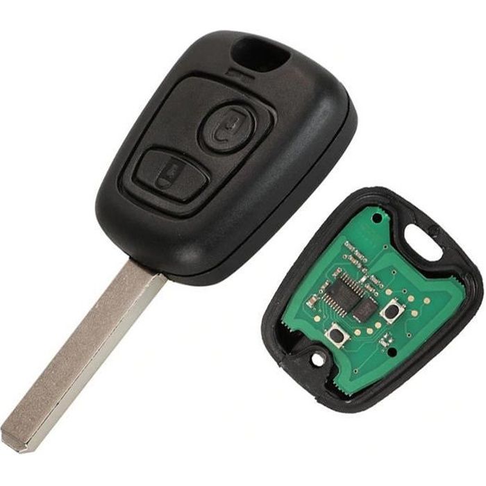 Clé complète avec électronique à Programmer Pour Peugeot 107 207 307 407 106 206 306 406 Citroen C1 C2 C3 C4 C5 C6 C8