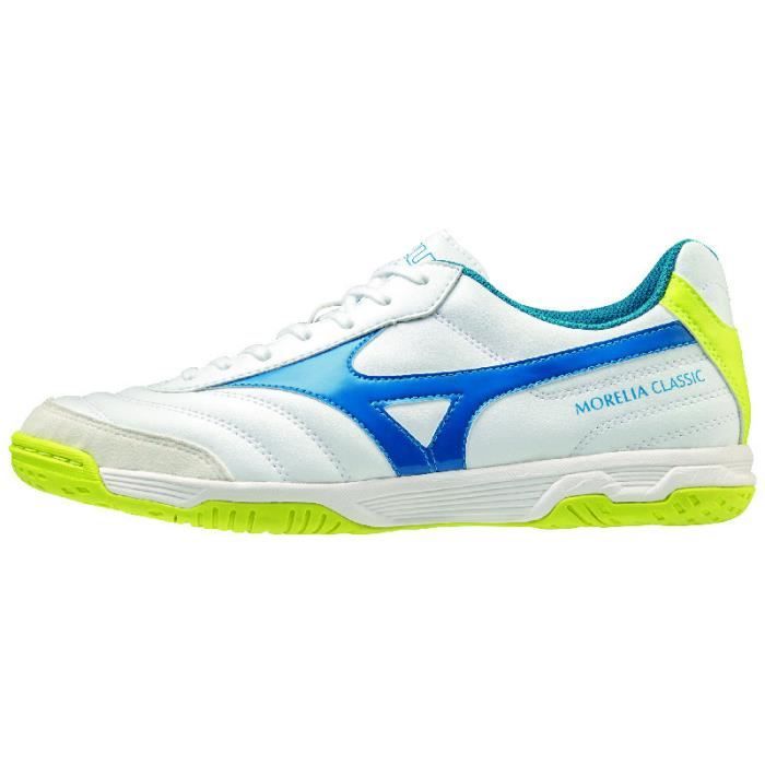 Chaussures de football Mizuno Morelia Sala Classic IN - blanc/bleu - 46