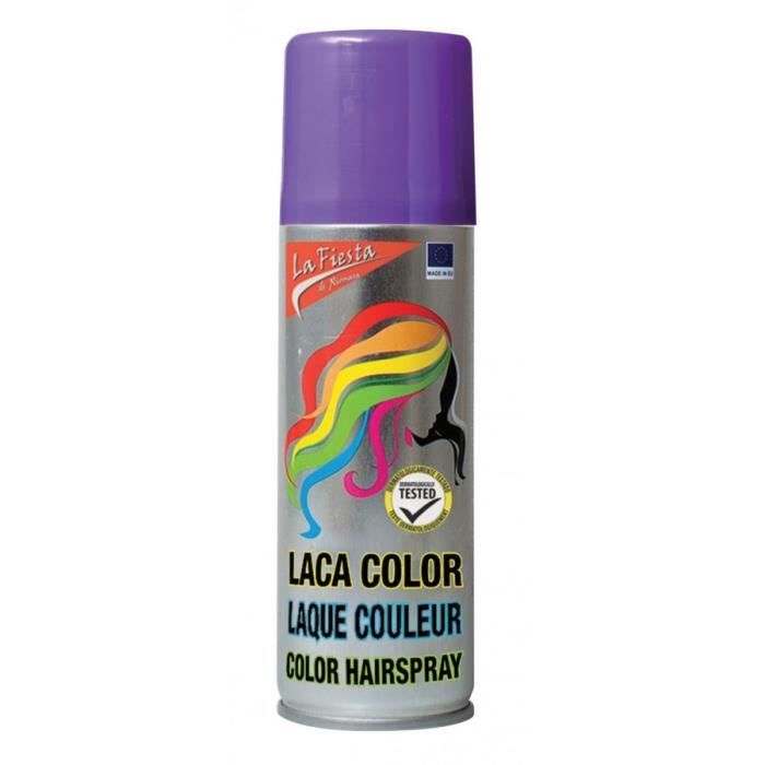 Chapeau - Perruque - Couvre Chef - Accessoire De Tete - Bombe spray couleur cheveux violets 125ml