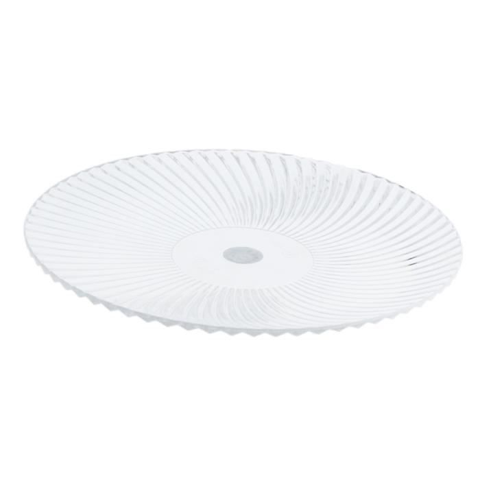 assiette plate ronde transparente plat de service alimentaire plat de fruits en acrylique plat 15cm