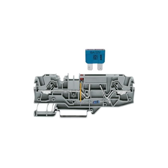 Bornier Porte-Fusible 2 Cond. 2006-1681 WAGO 10…