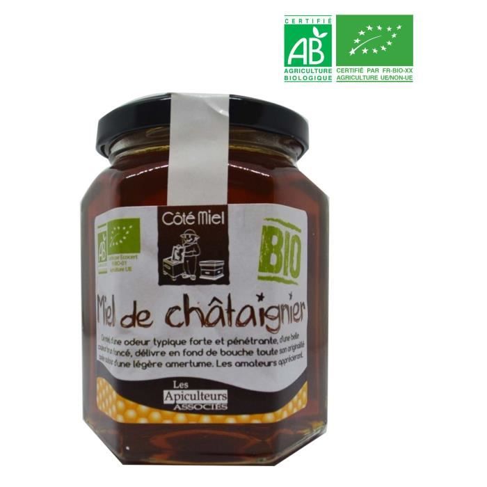 Miel de châtaignier - Bio - 375g