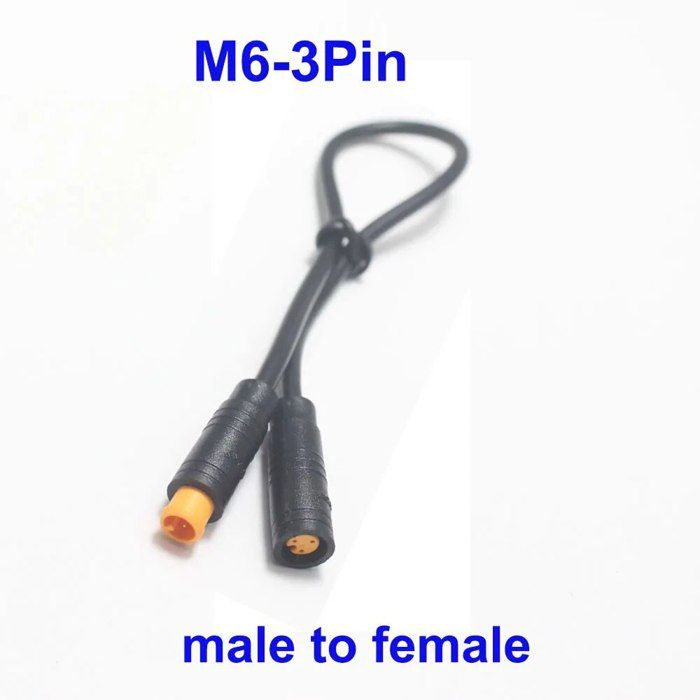 Connecteurs étanches M8 Pour Vélo électrique - 2 à 6 Broches | Câbles Capteur Et Moteur