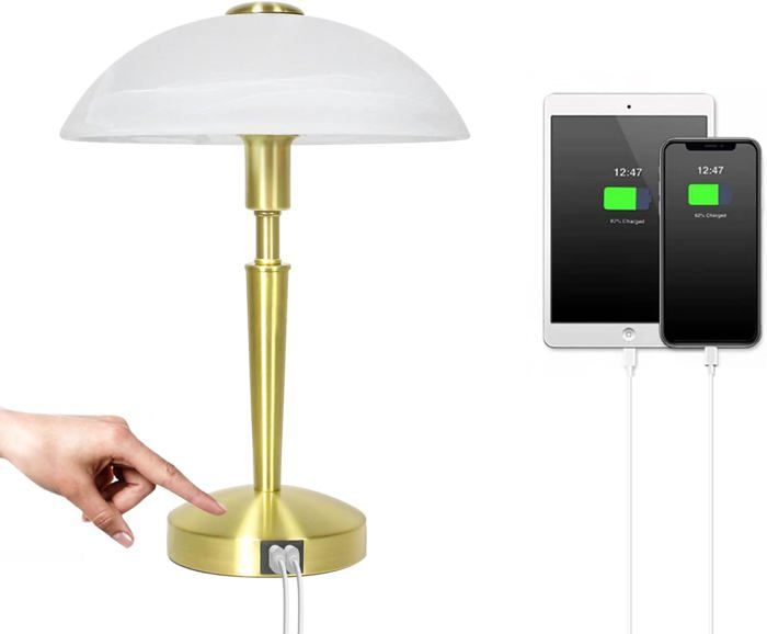 Lampe De Chevet Led Lampe De Lecture Luminaire Flexible Chrome Gris