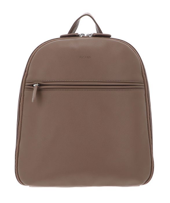 PICARD Sac à dos taupe en cuir pour femme Luis Backpack Chai - Technical View