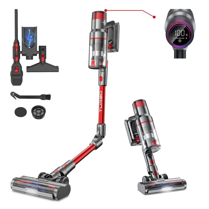 Aspirateur balai - Aonus - A9 Pro - Sans fil - 500W - Filtre HEPA - Aonus