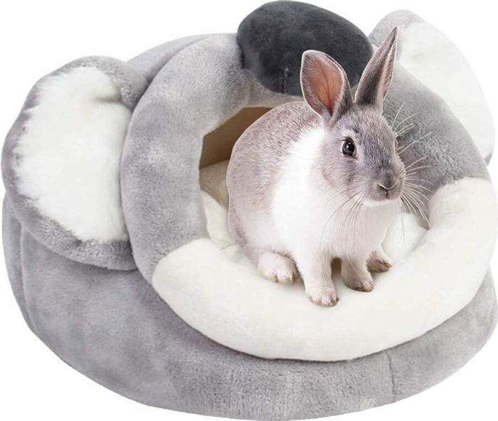 Petit lit pour animaux de compagnie se blottir lit Chaud en peluche de coton lit pour animaux de compagnie lit grotte des access