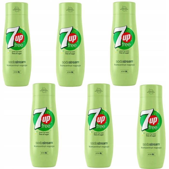 Lot de 6 concentrés SodaStream 6x 7upFREE