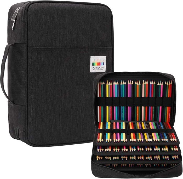 Trousse Scolaire Trousse À Crayons Paillettes Trousse Pastel Trousse Grande Capacité Trousse