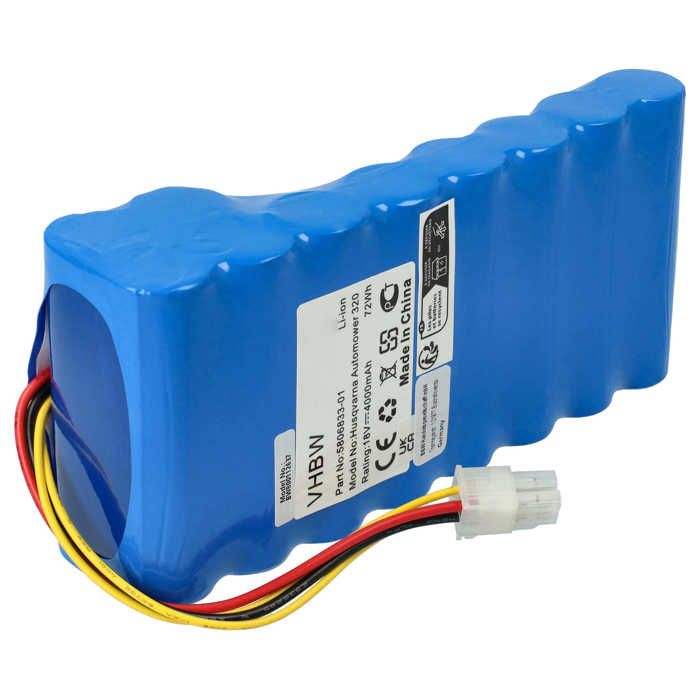 Batterie De Rechange Pour Tondeuse Husqvarna - 5000mAh 18V Li-ion - Compatible 593 11 84-06 Etc.