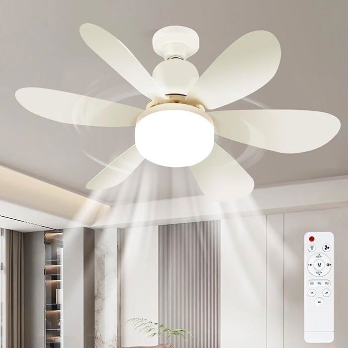 Ulikey Ventilateur Plafond avec Lumiere Lampe Ventilateur Plafonnier Ventilateur avec Telecommande et Lumi V VENTILATEUR DE PLAFOND - Hanlin