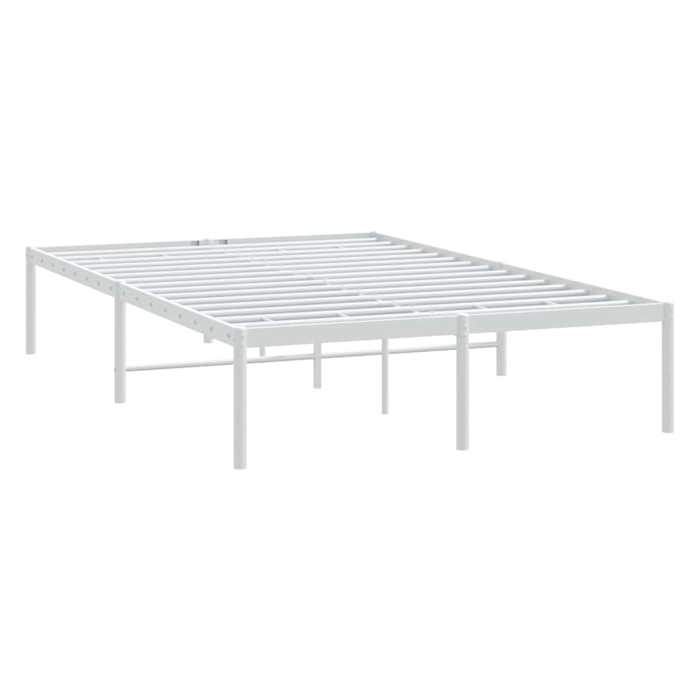 Blanc 120 x 190 cm - Lit métal - Cadre de lit métal blanc 120x190 cm 001_637499