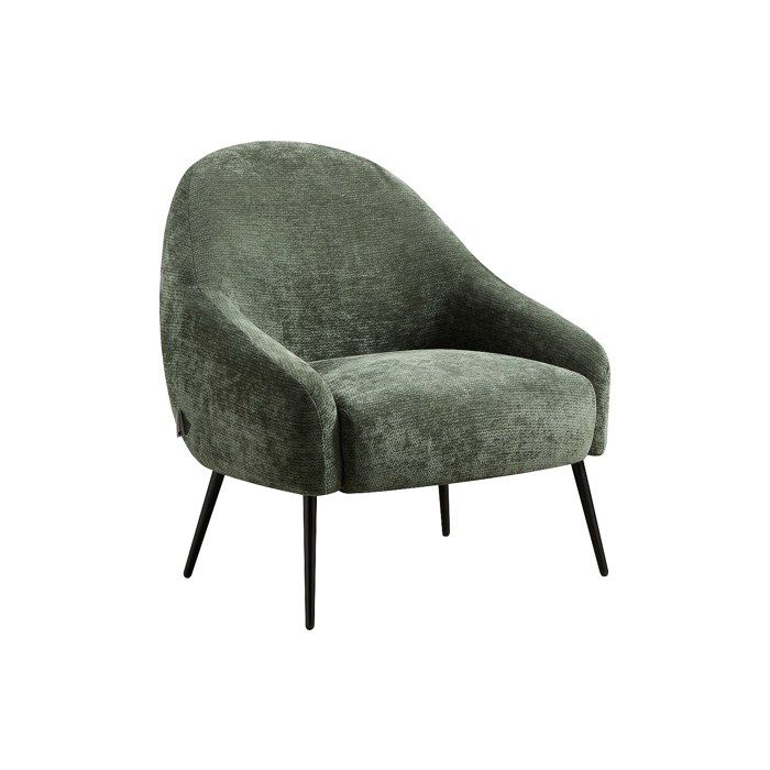 Fauteuil en tissu texturé vert RIBEDI Fauteuil en tissu texturé vert RIBEDI
