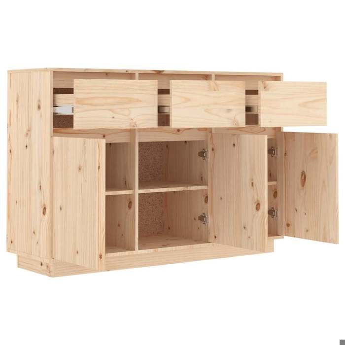 Décoratif - Buffet bahut - Placard de rangement moderne - 111x36x75cm - bois massif de pin - pour entrée con5915850