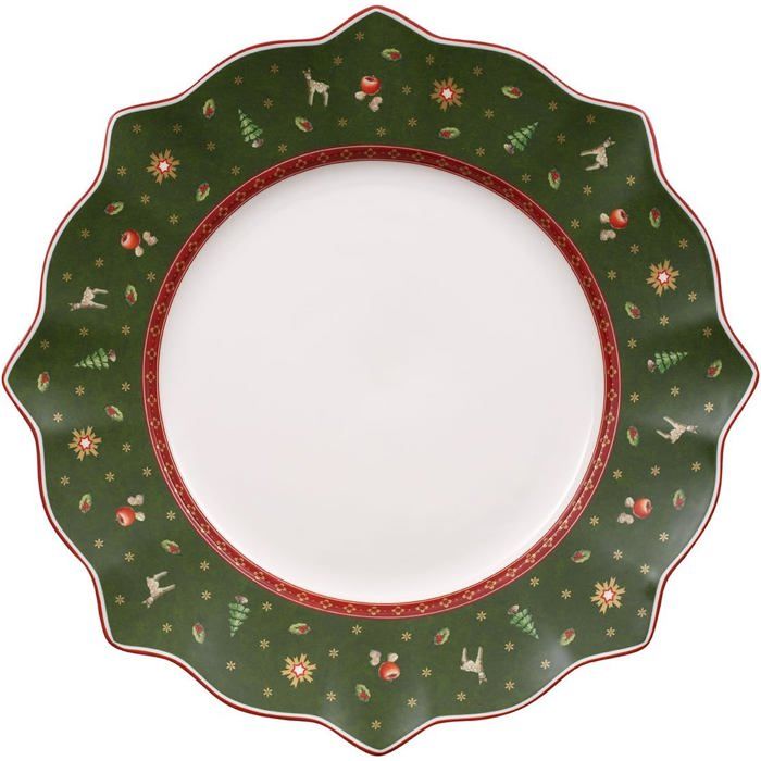 Assiette Villeroy - boch - 14-8585-2621 - Toys Delight Assiette plate verte 29 cm Porcelaine Premium