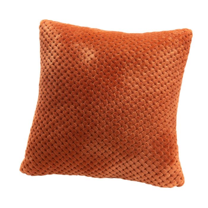 Coussin Damier Terracotta 40x40 cm - Amadeus Coussin Damier Terracotta 40x40 cm - Amadeus